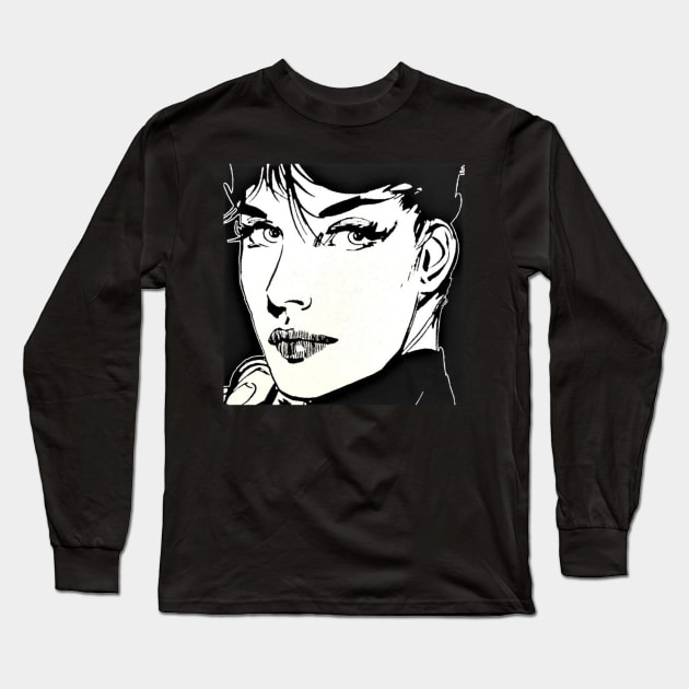 Modesty Blaise Long Sleeve T-Shirt by jaimecarac1z